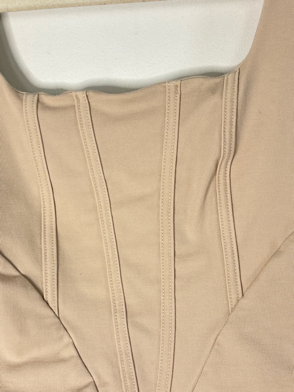 OGL Beige Corset-Style Crop Top - Picture 5 of 14